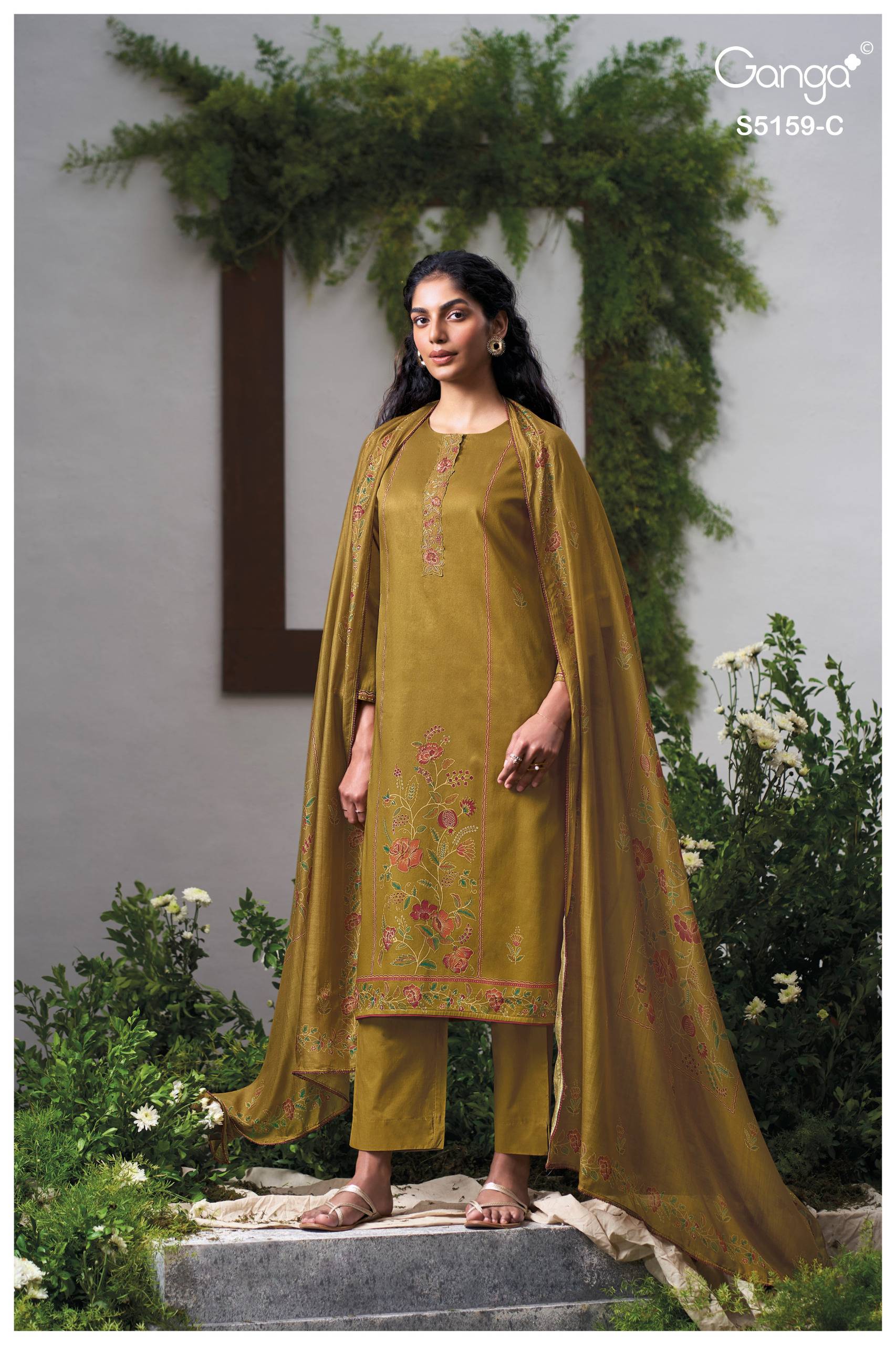 SUKRITI 5159 SERIES BY GANGA FASHION Beautiful Colourful COTTON SATIN Dresses At Wholesale Price